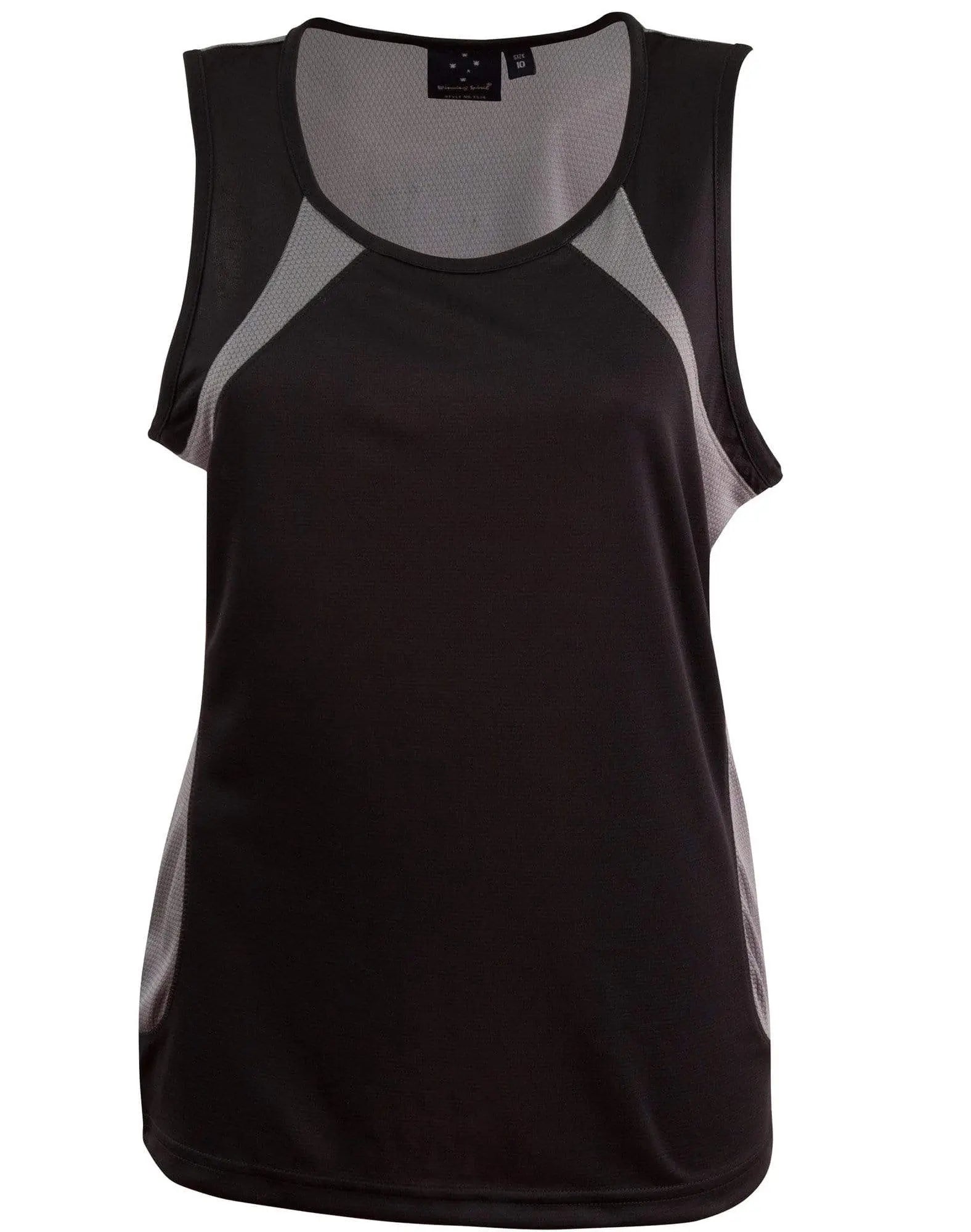 Sprint Singlet Ladies Ts74 Casual Wear Winning Spirit Black/Ash 6